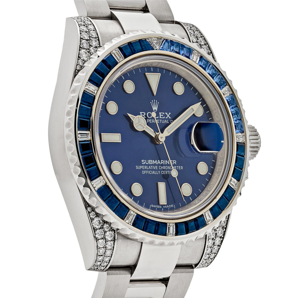 Dark Blue Dial Watch - Silver-40MM
