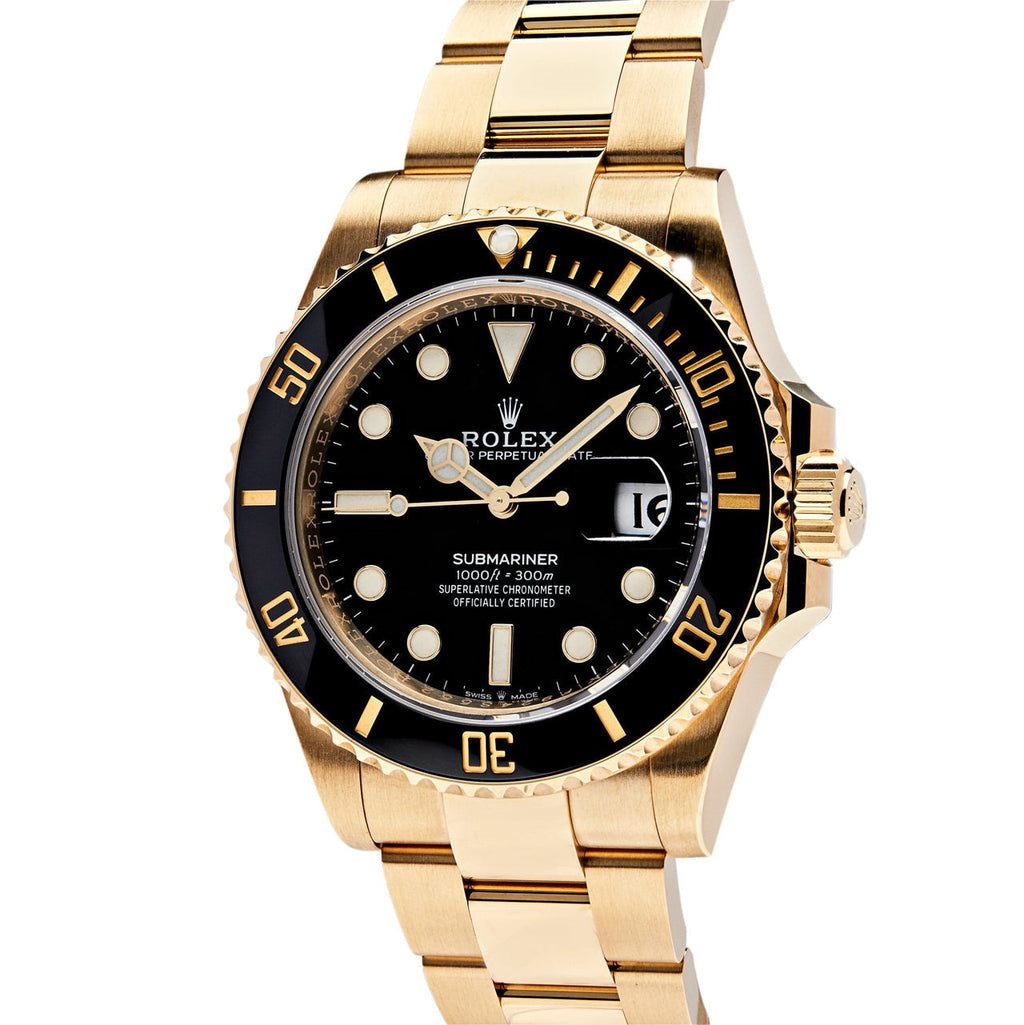 Black Dial Watch - Gold-41MM