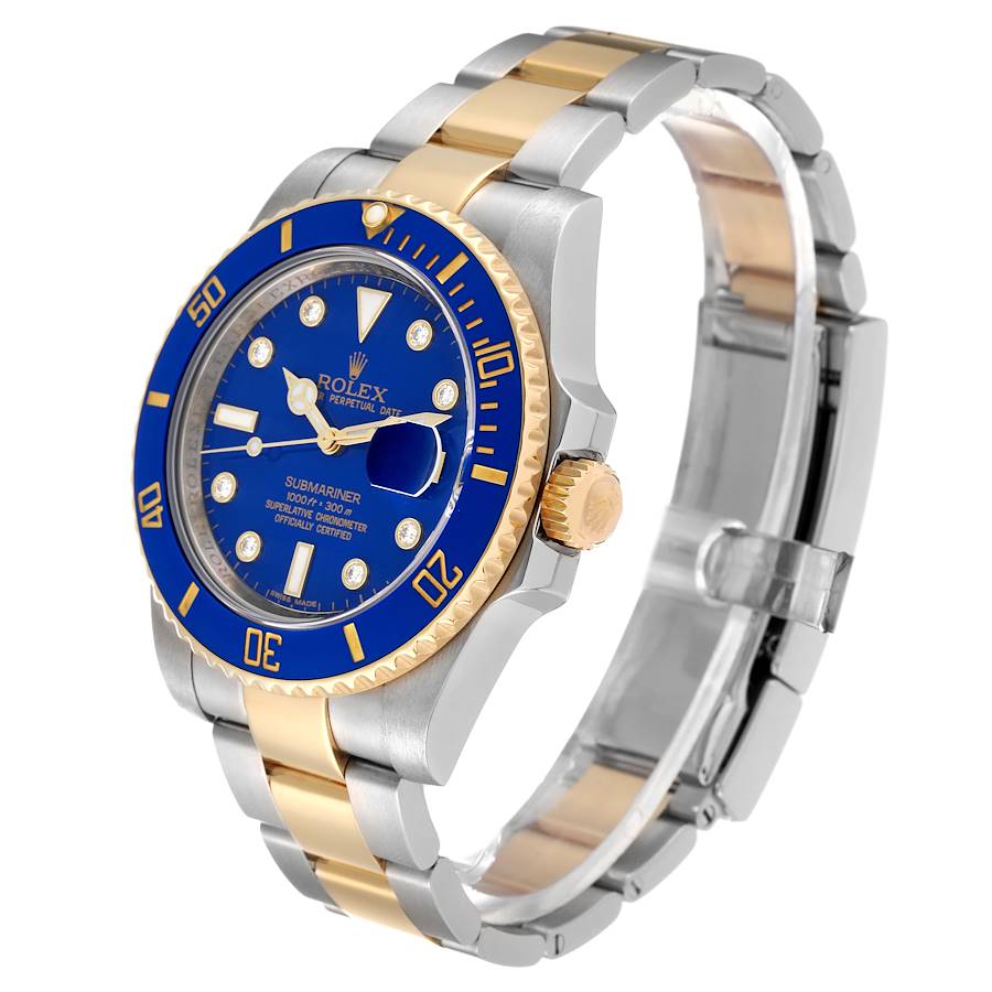 Blue Dial Watch - Gold-40MM