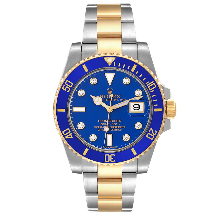 Blue Dial Watch - Gold-40MM
