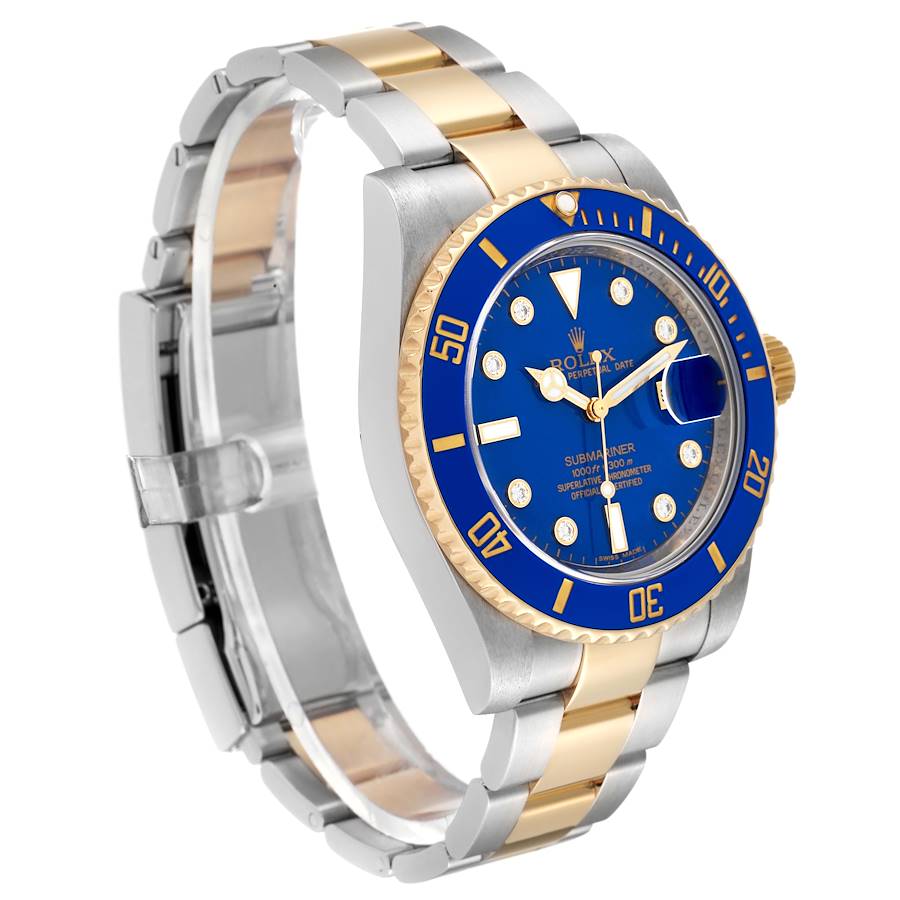 Blue Dial Watch - Gold-40MM