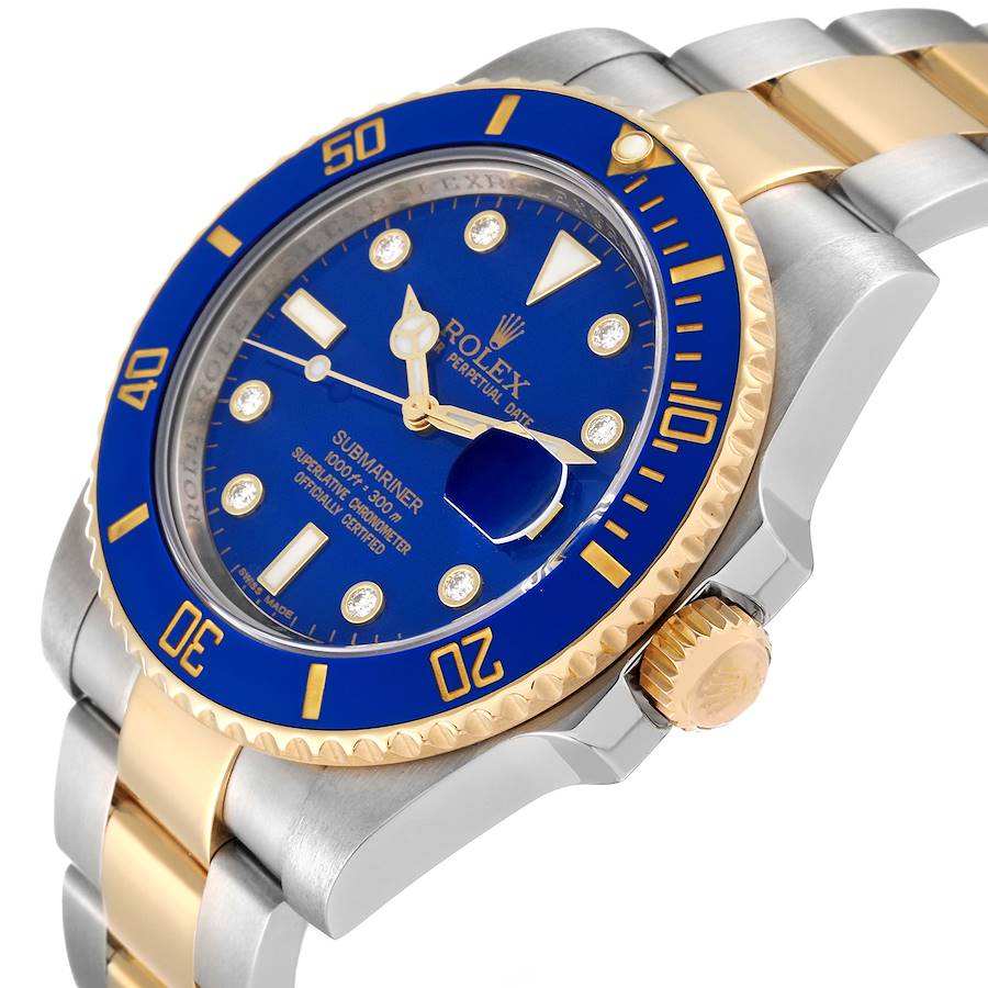 Blue Dial Watch - Gold-40MM