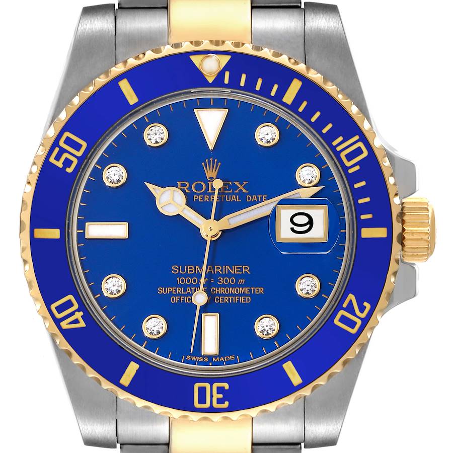 Blue Dial Watch - Gold-40MM