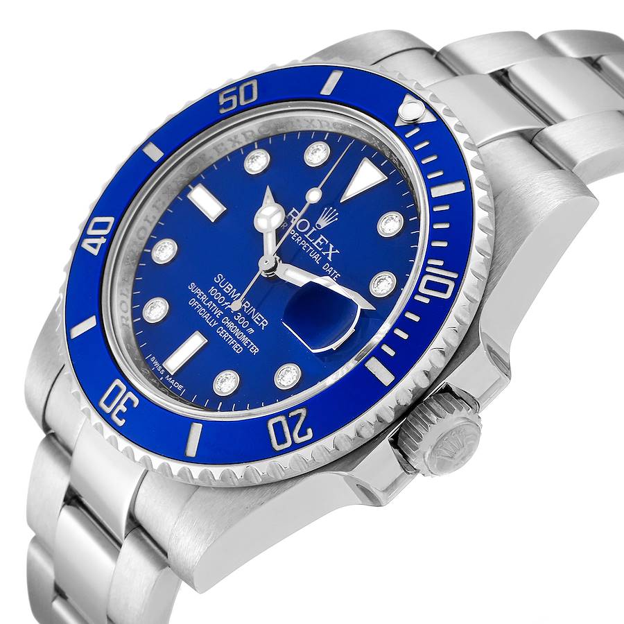 Dark Blue Dial Watch - Silver-40MM