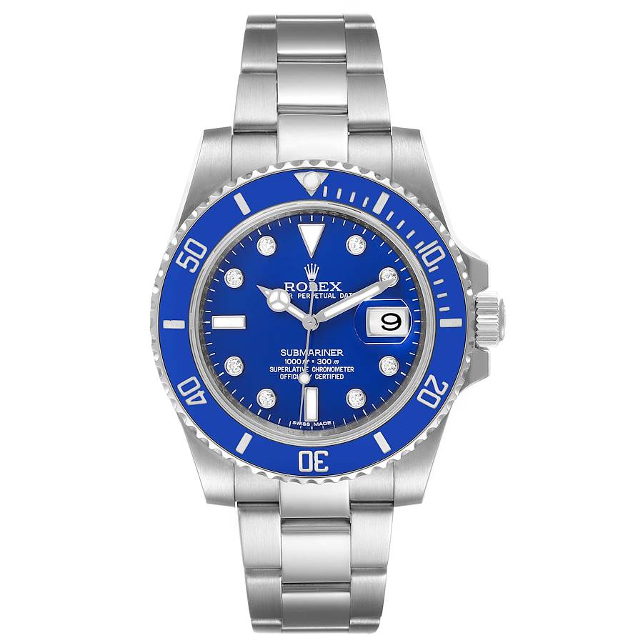 Dark Blue Dial Watch - Silver-40MM