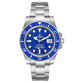 Dark Blue Dial Watch - Silver-40MM