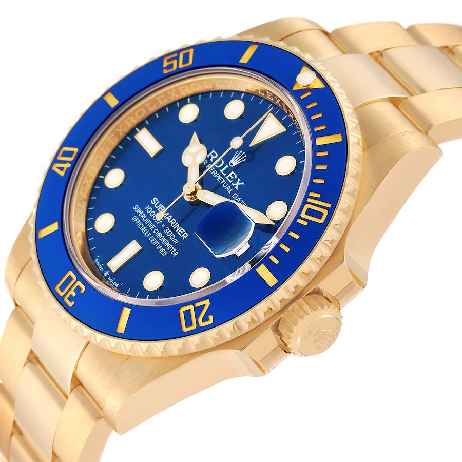 Dark Blue Dial Watch - Gold-41MM