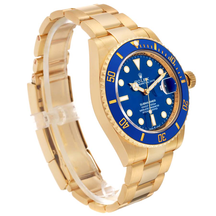 Dark Blue Dial Watch - Gold-41MM