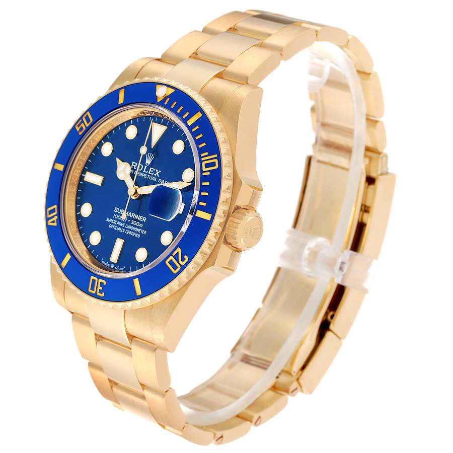 Dark Blue Dial Watch - Gold-41MM