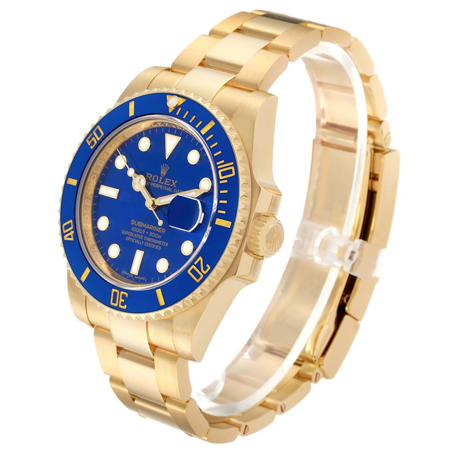 Blue Dial Watch - Gold-40MM