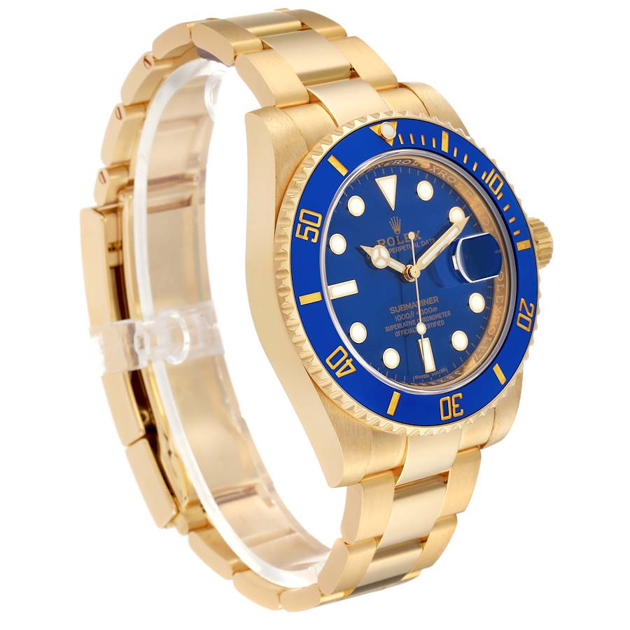 Blue Dial Watch - Gold-40MM