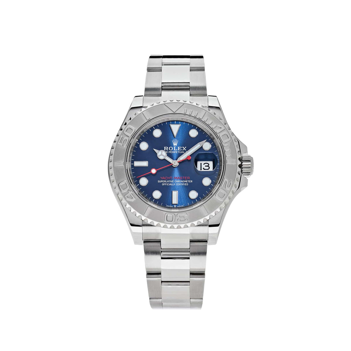 Blue Dial Watch - Silver-40MM
