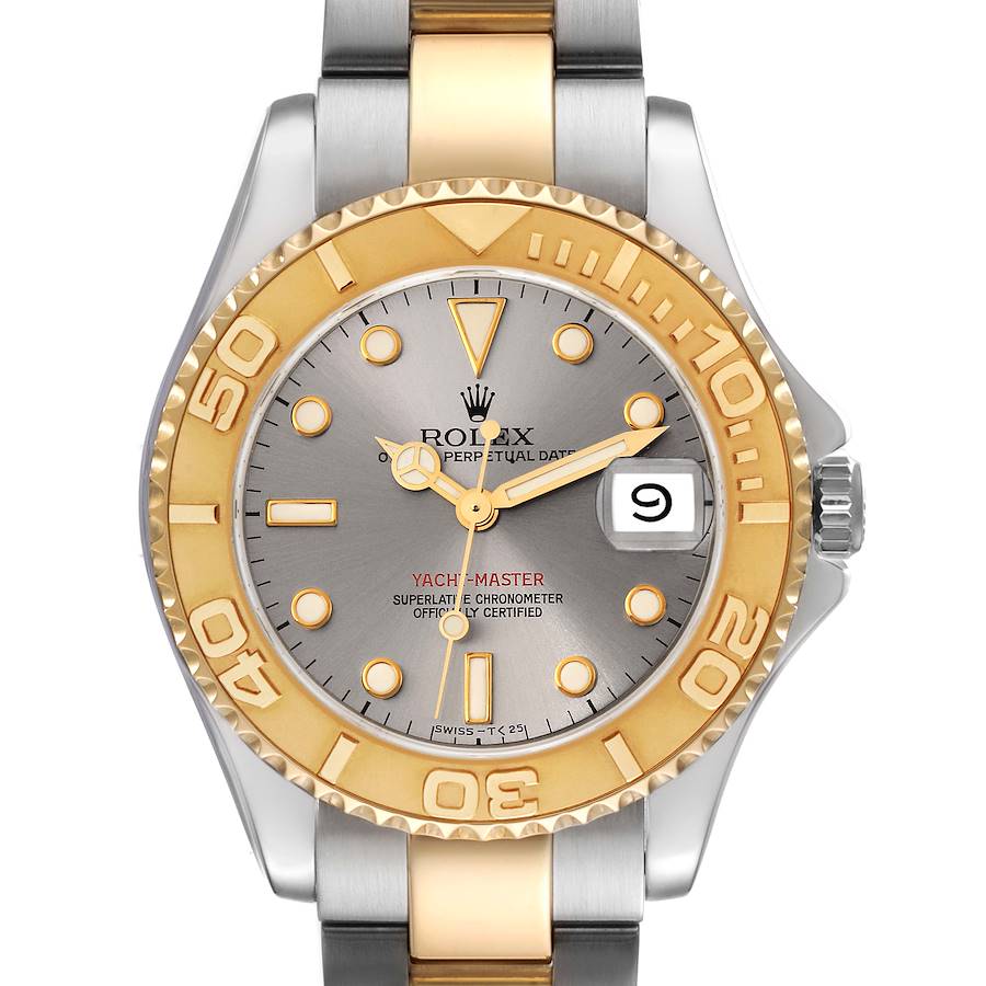 Grey Dial Watch - Gold-35MM