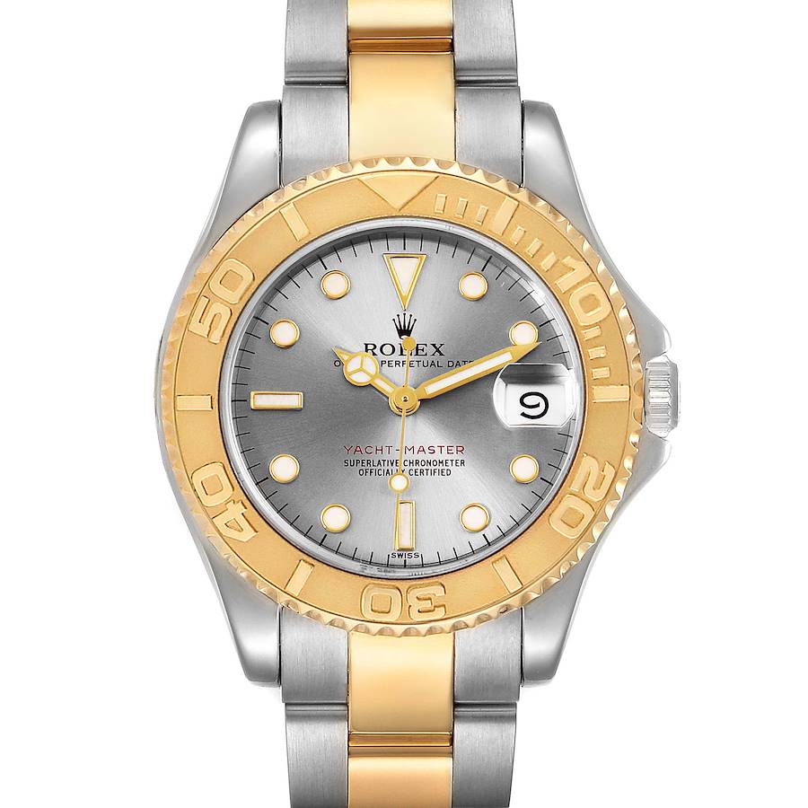 Silver Grey Dial Watch - Gold-40MM