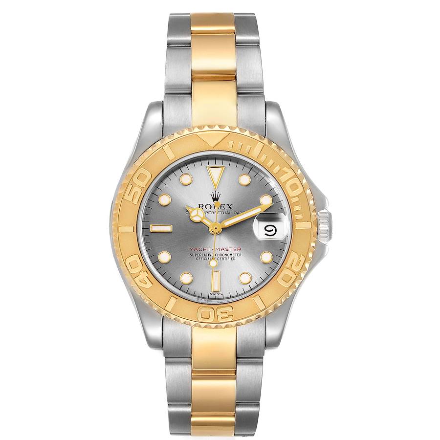 Silver Grey Dial Watch - Gold-40MM