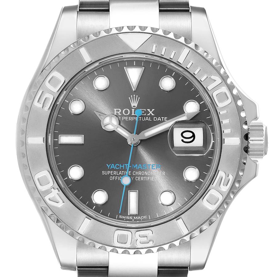 Rhodium White Dial Watch - Silver - 37MM