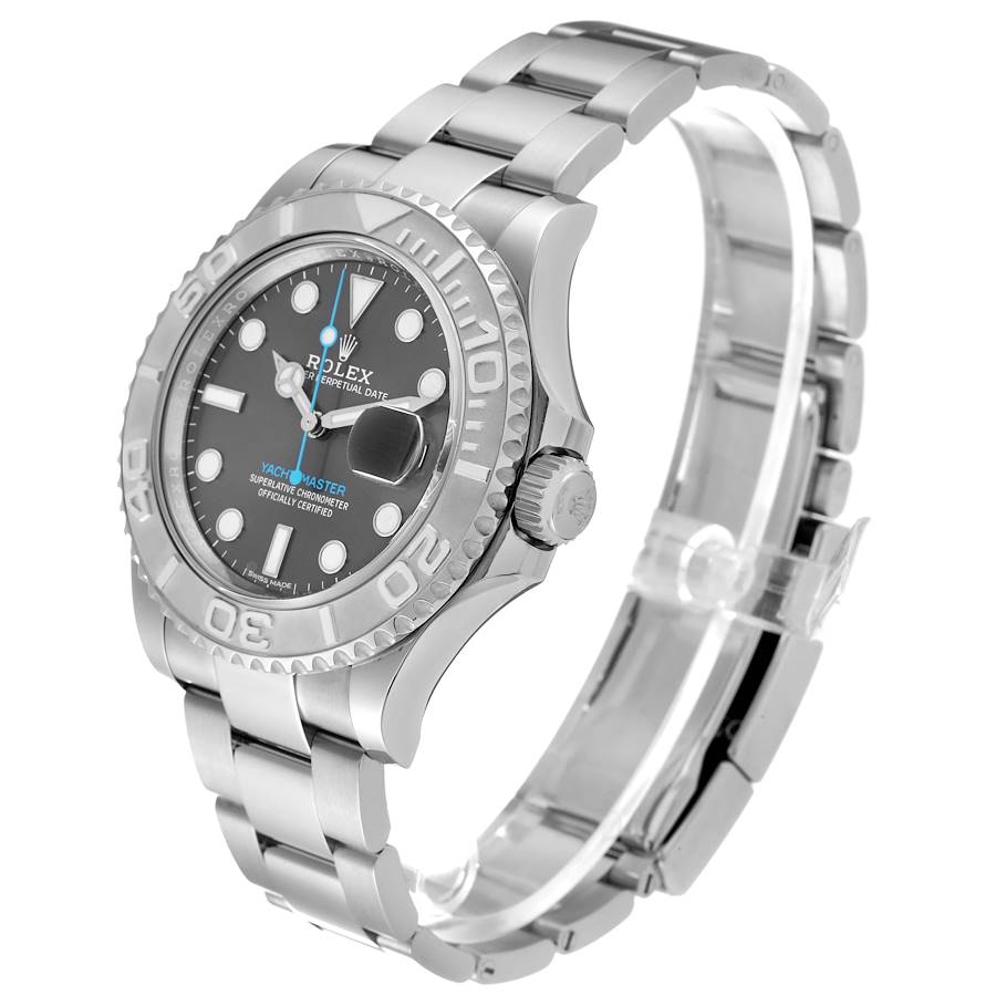 Rhodium White Dial Watch - Silver - 37MM