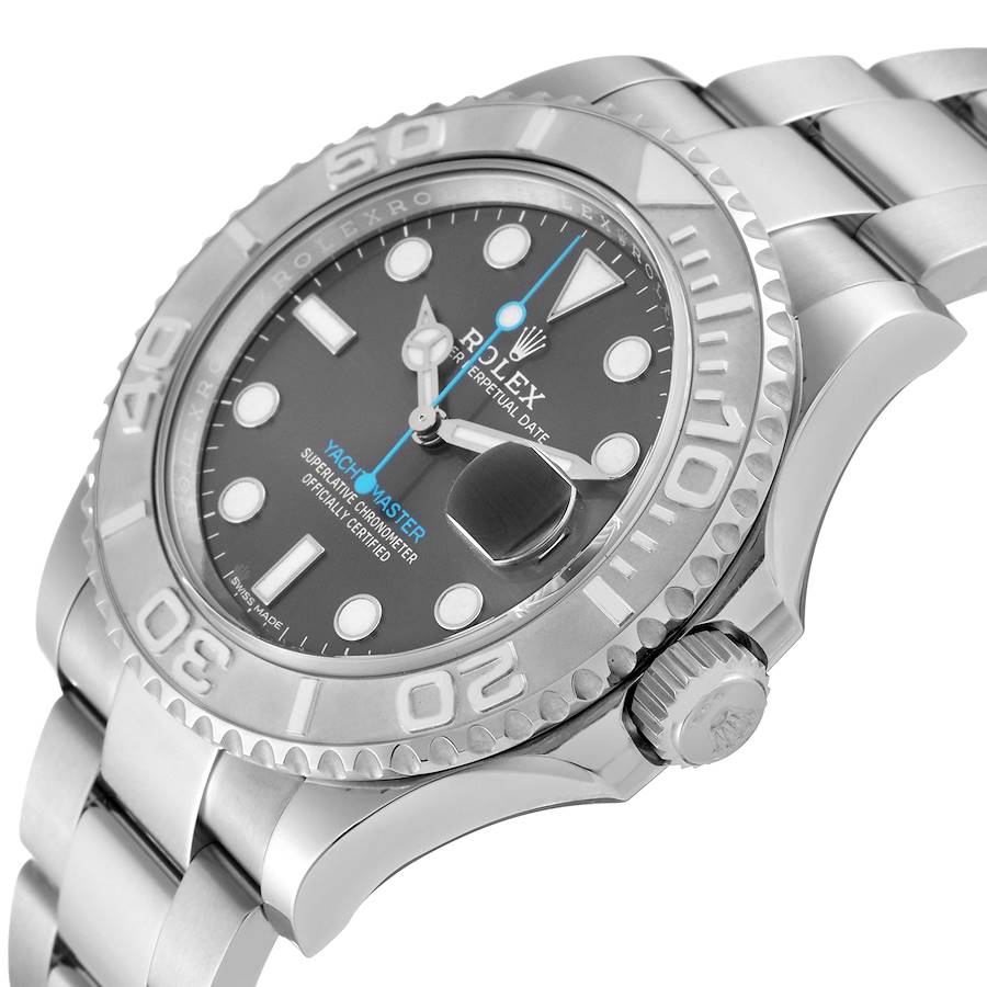Rhodium White Dial Watch - Silver - 37MM