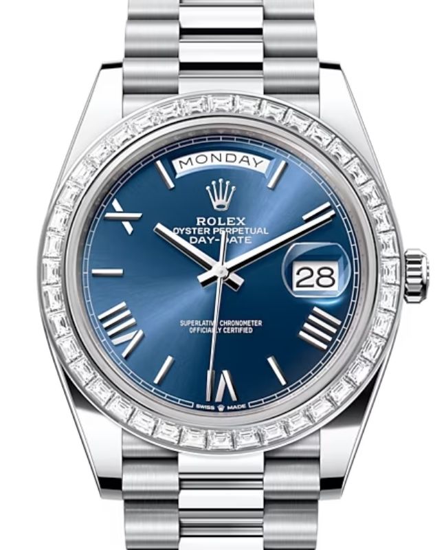 Blue dial - Silver strap - 40 mm