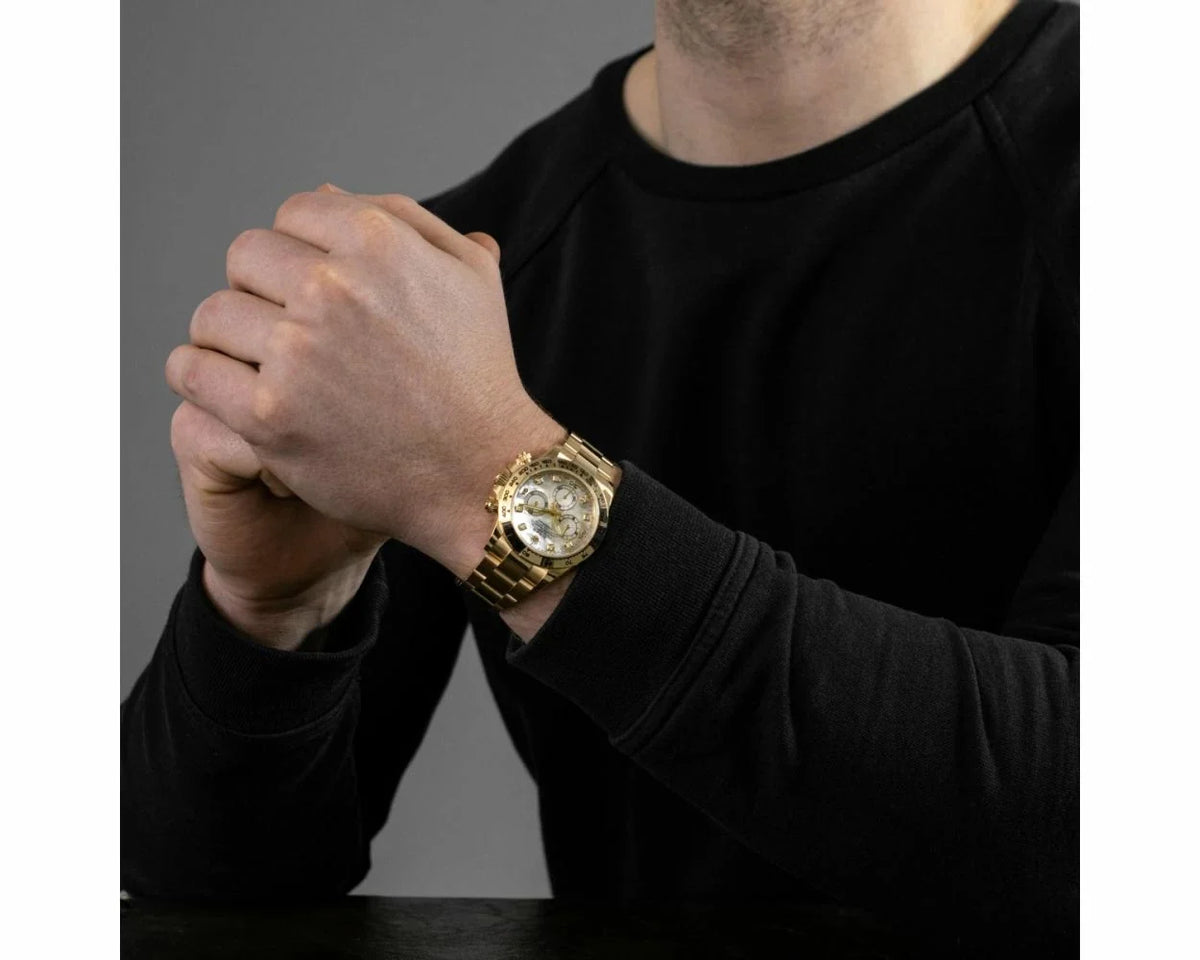 White dial - Gold strap -40MM