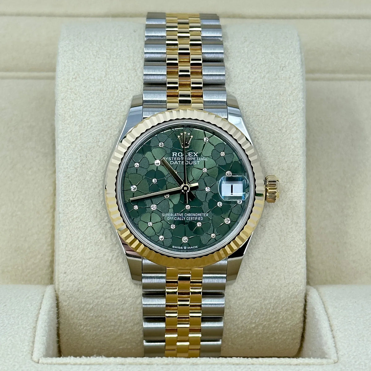 Olive Green Dial Watch - Gold - 31MM