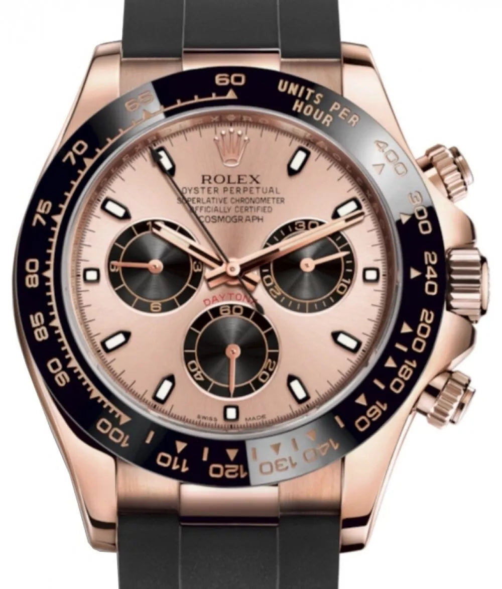 Pink dial - black strap -40MM
