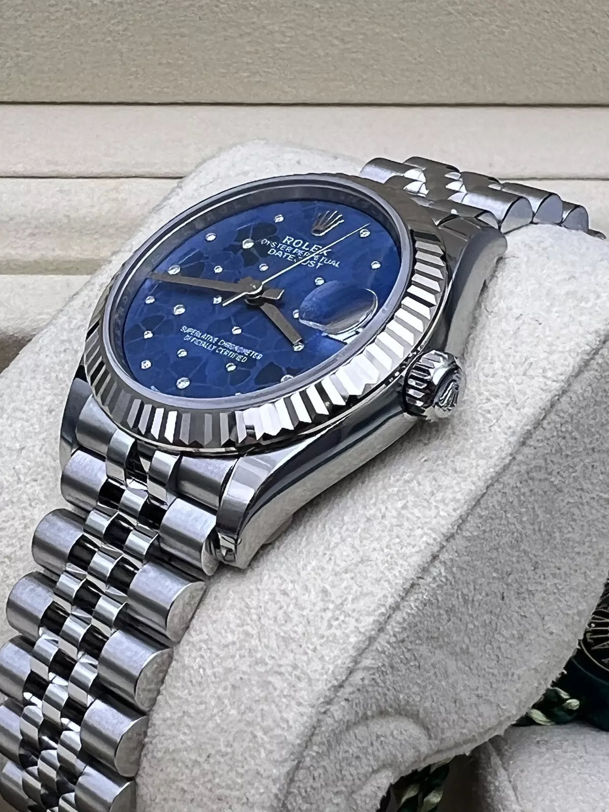 Sky blue dial watch -Silver-31MM