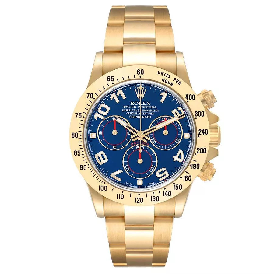 Blue dial - Gold strap -40MM