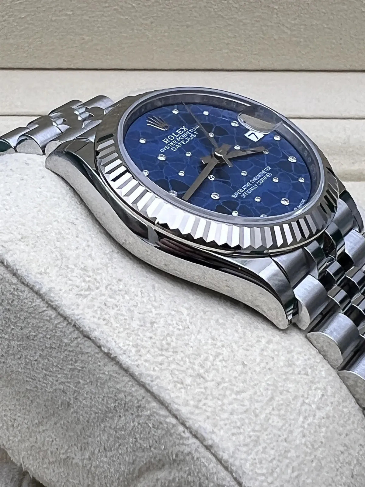 Sky blue dial watch -Silver-31MM
