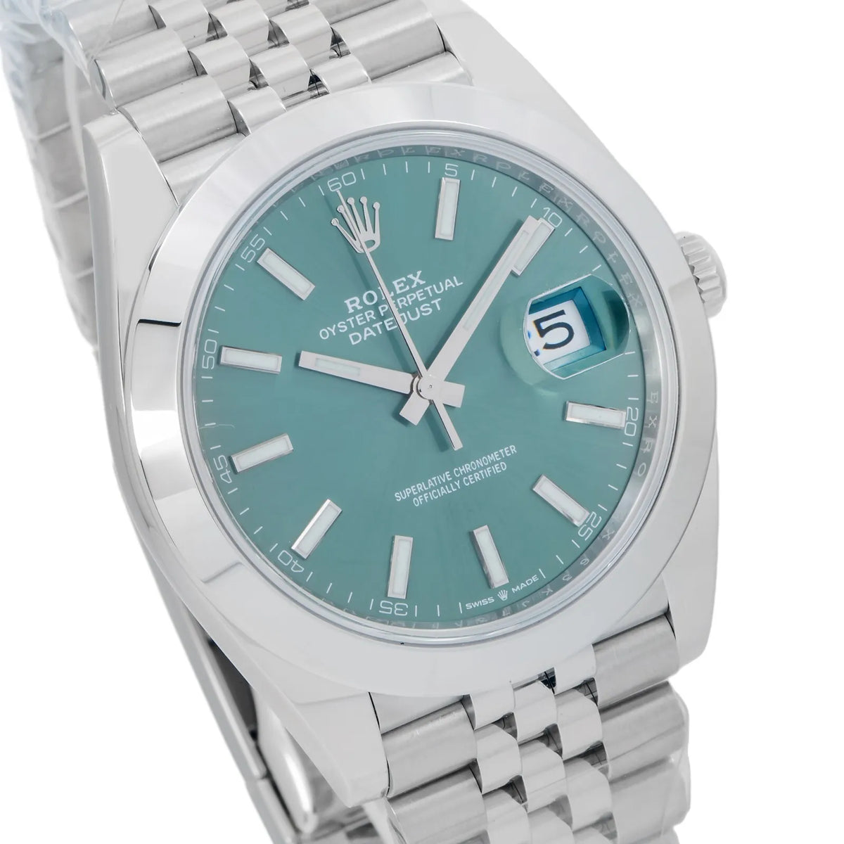 Mint Green Dial Watch -Silver-41MM