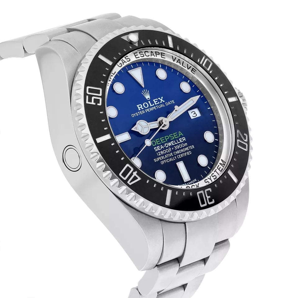 Blue Dial Watch-Silver-44MM