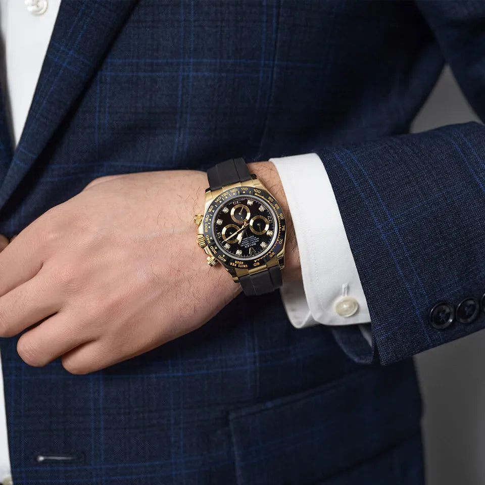 Black dial - Black strap - 40MM
