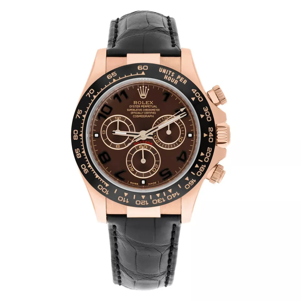 Dark brown dial - black strap -40MM
