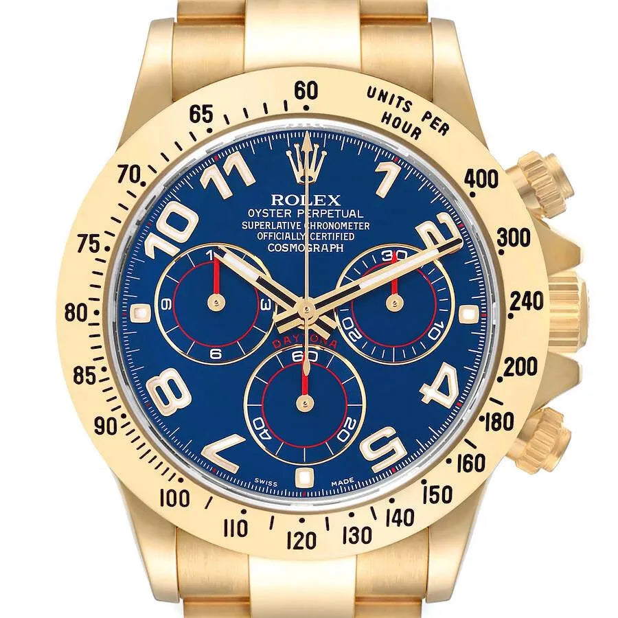 Blue dial - Gold strap -40MM