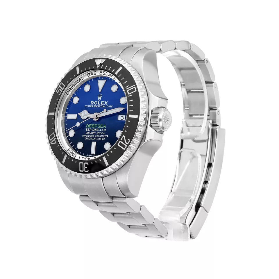 Blue Dial Watch-Silver-44MM