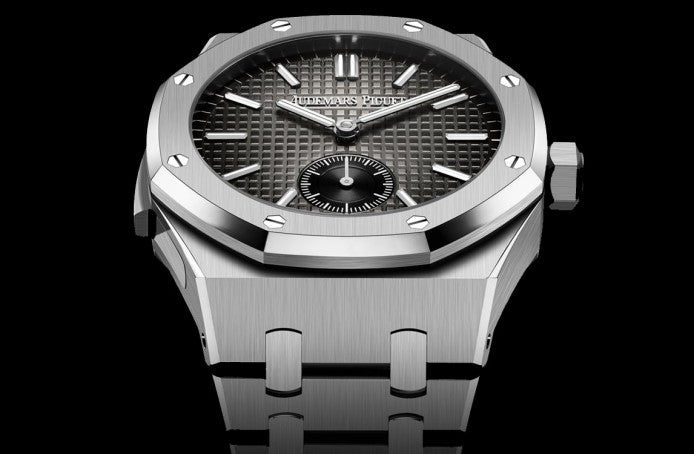 Silver 904L steel smoked grey dial - Watch - 42mm