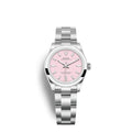 Candy Pink Dial Watch-Silver-31MM