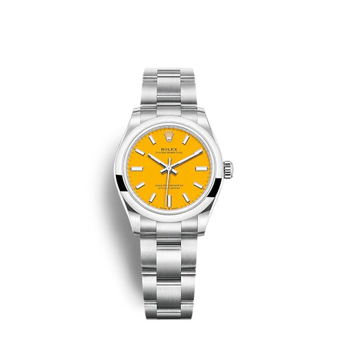 Yellow dial watch-Silver-31MM