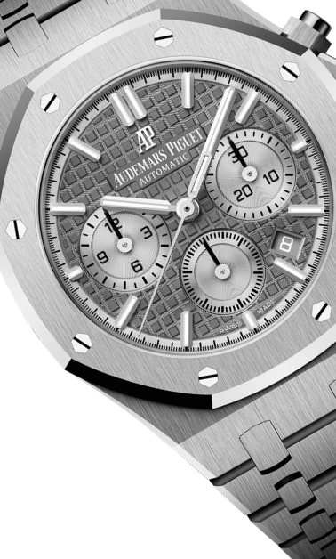 Silver 904L Steel Gray Ruthenium Dial - Watch - 38mm