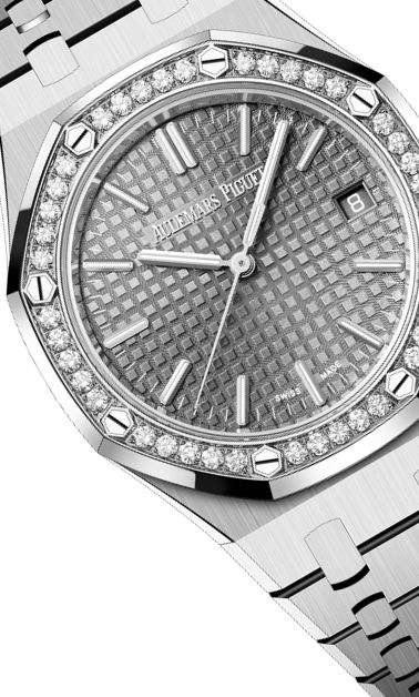 Silver 904L Steel Gray Dial - Watch - 37mm