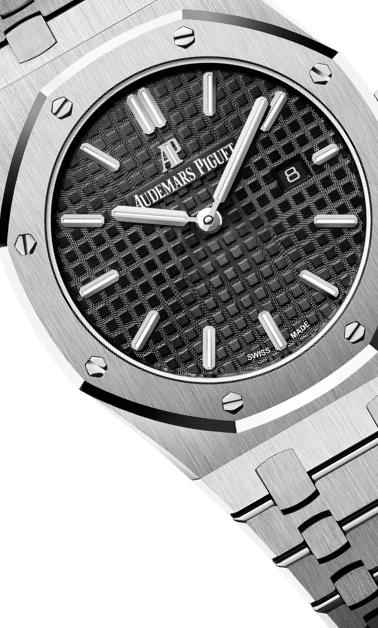 Silver 904L Steel Black Dial - Watch - 33mm
