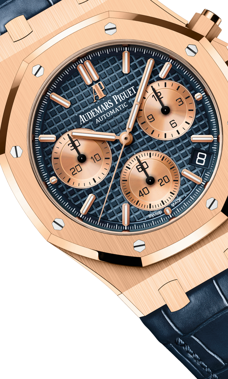 Rose Gold 904L Steel Blue Dial - Automatic Watch - 41mm