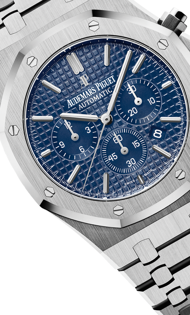 Silver 904L steel dark blue dial - Watch - 41 mm