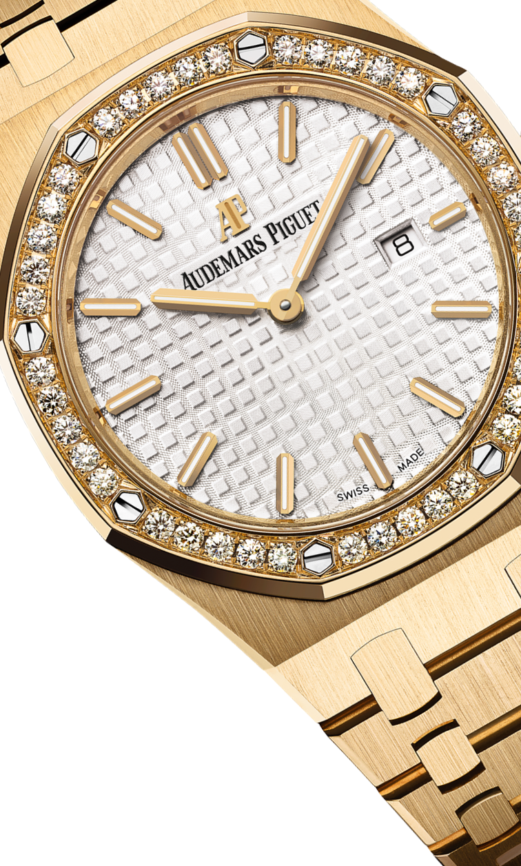 Yellow 904L steel silvery white dial - Watch - 33 mm