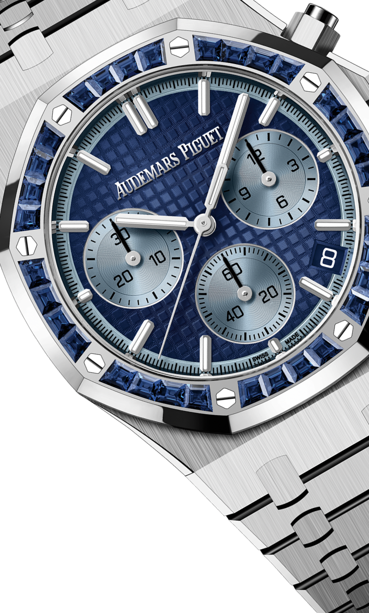Silver 904L Steel blue dial - Watch - 41 mm