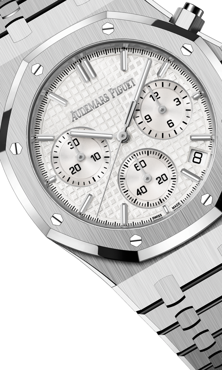 Silver 904L steel silvery white dial - Watch - 41 mm