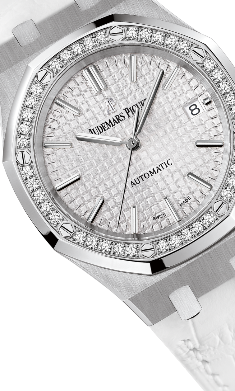 White 904L steel silver-white dial - Watch - 37 mm