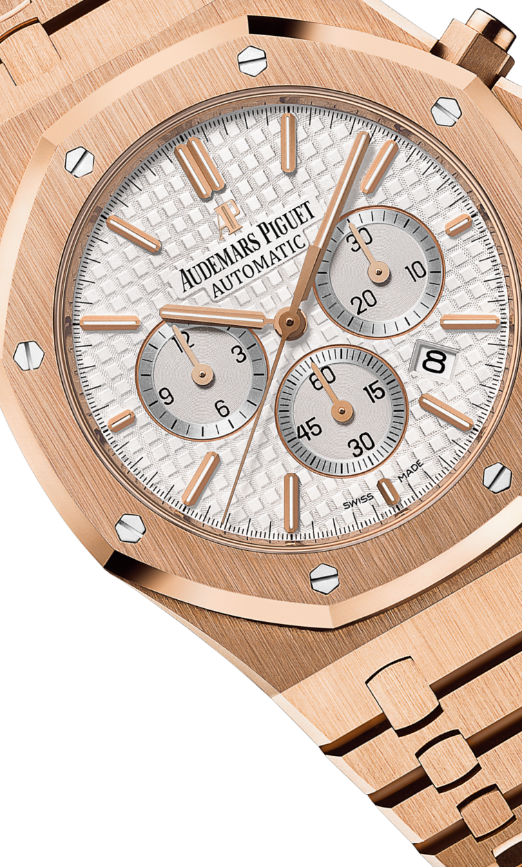 Rose gold 904L steel silver-white dial - Watch - 41 mm