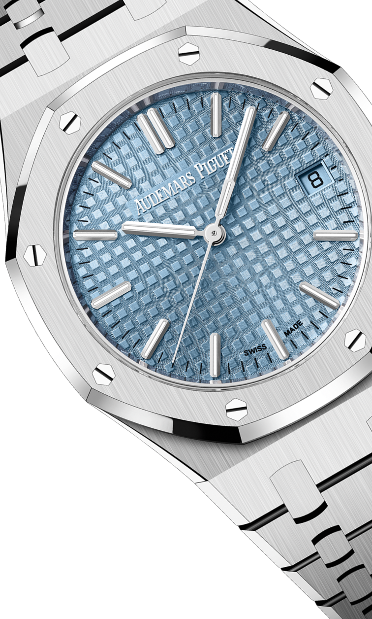 Silver 904L Steel Light Blue Dial - Automatic Watch - 37mm
