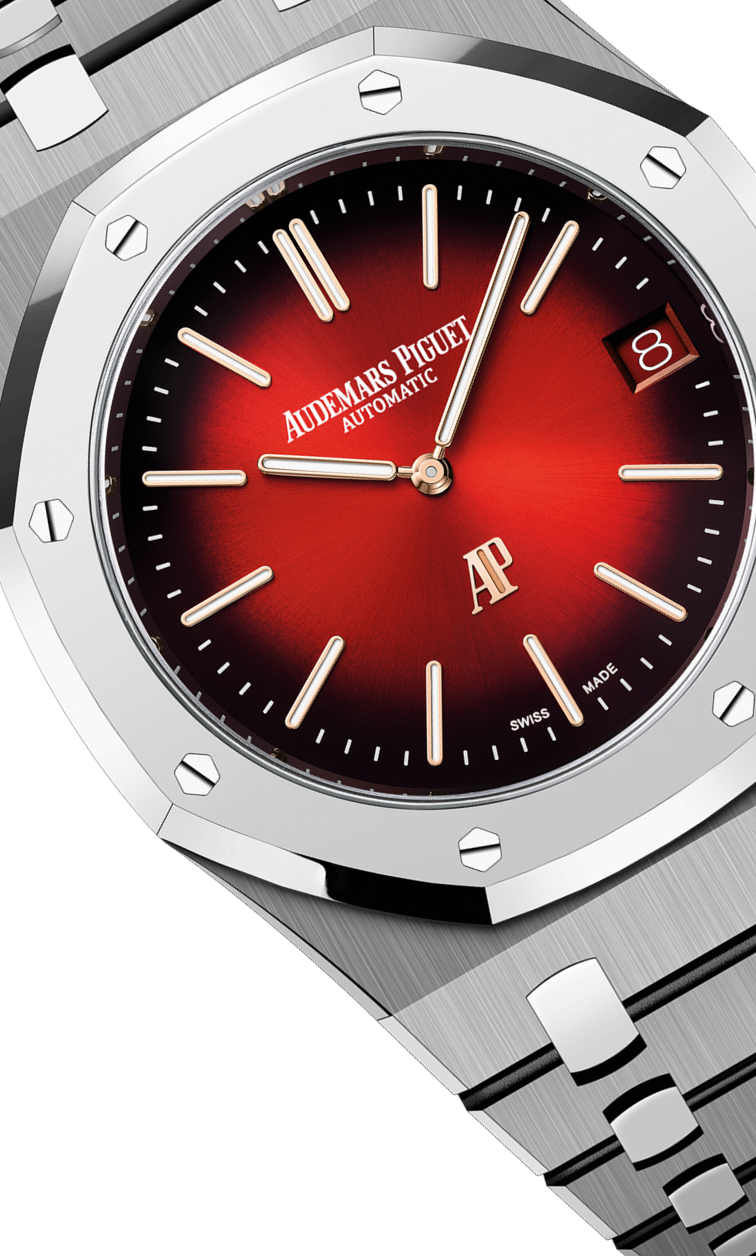 Silver 904L Steel Smoked Burgundy Dial - Watch - 39mm